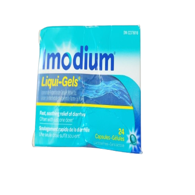 Sale - IMODIUM LIQ GEL CAPS 24 *Damage Box* - Exp: 06/26