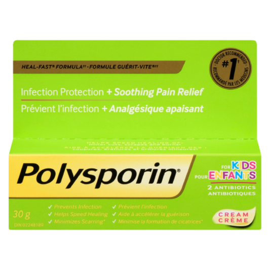 Sale - Polysporin Kids + 2 Antibiotics - 30 g - Exp : 12/25