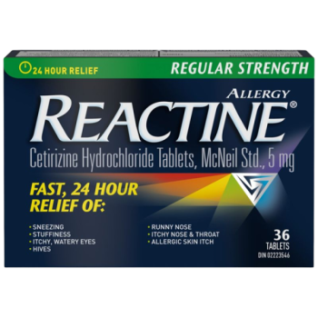Sale - REACTINE RG TB 5MG 36 - *Damage box*  Exp: 09/27