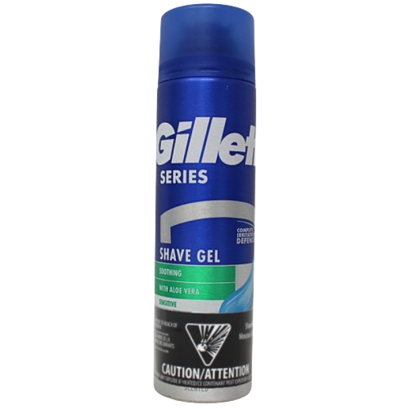 GILLETTE SHAVE GEL 200ML SERIES SENS W/ALOE