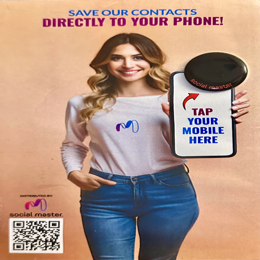 NFC Digital Business Fiber Desplay Stand