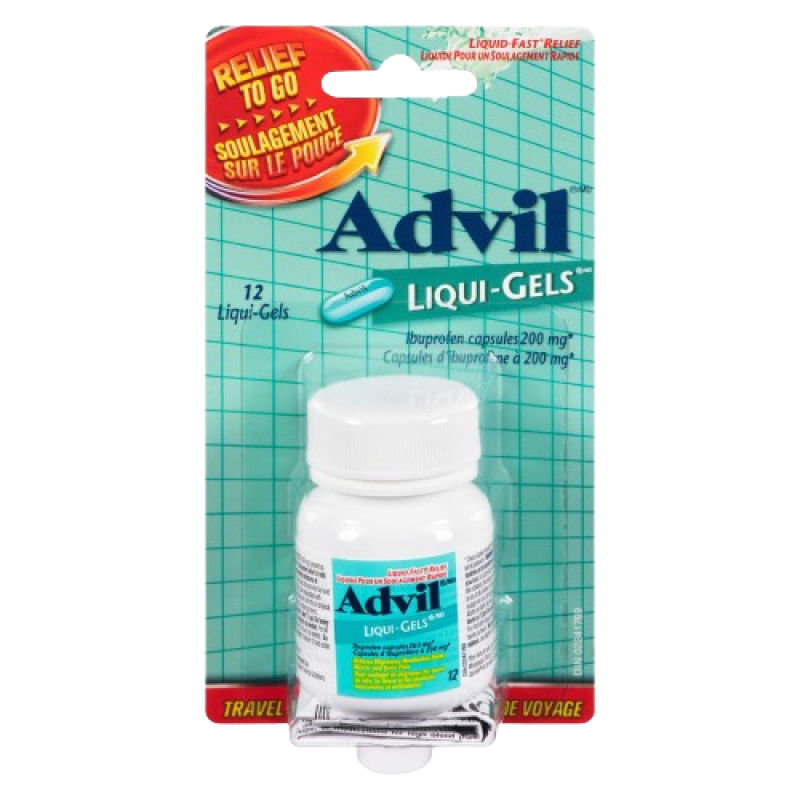 ADVIL LIQUI-GEL 200MG RELIEF TO GO 12