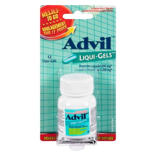 ADVIL LIQUI-GEL 200MG RELIEF TO GO 12