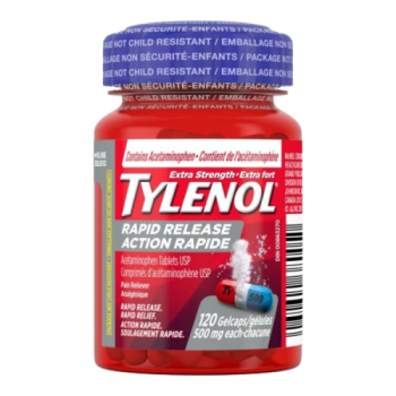 Sale - TYLENOL XST RAPID RELEASE TB 500MG 120 - Early Exp between: 03/26 to 06/26