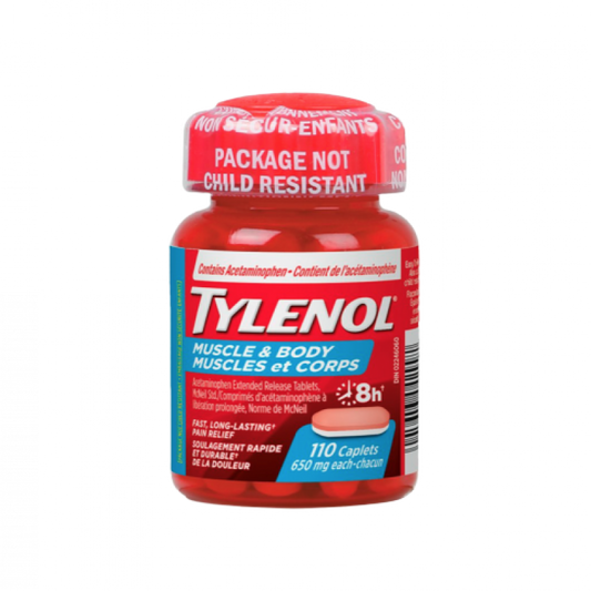 Sale - TYLENOL MUSCLE ACHES & BODY PAIN 650MG 110 -Exp: 03/26