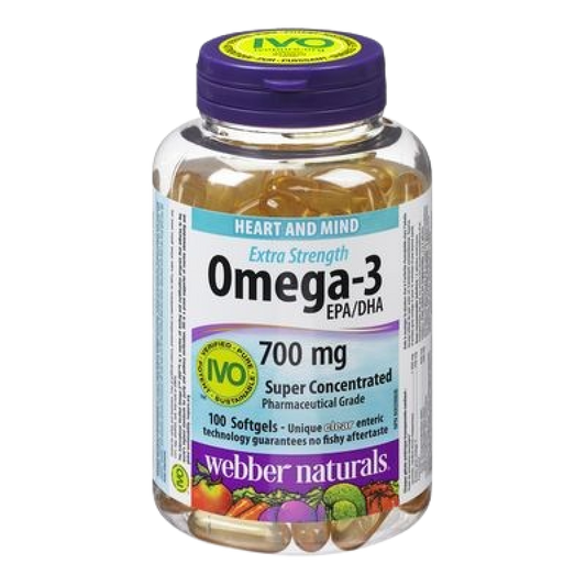 OMEGA 3 SUPER CONCENTRATE CLR ENT SFTGEL 100WEBBER 700mg