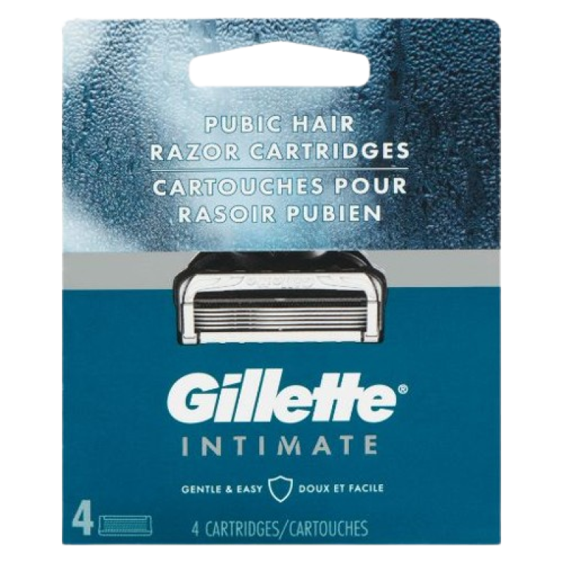 GILLETTE INTIMATE GROIN RAZOR CARTRIDGES 4