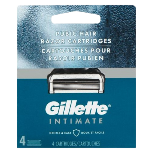 GILLETTE INTIMATE GROIN RAZOR CARTRIDGES 4