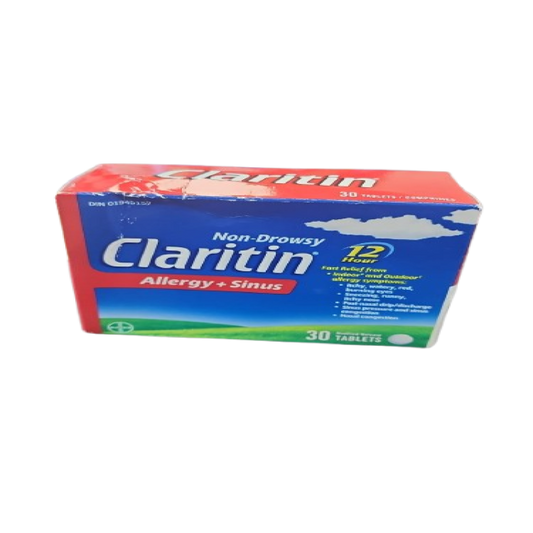 Sale - CLARITIN ALLERGY & SINUS 30 - Exp: 06/26 to 11/26
