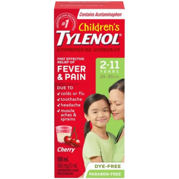 TYLENOL SUSP DYE FREE CHERRY 100ML
