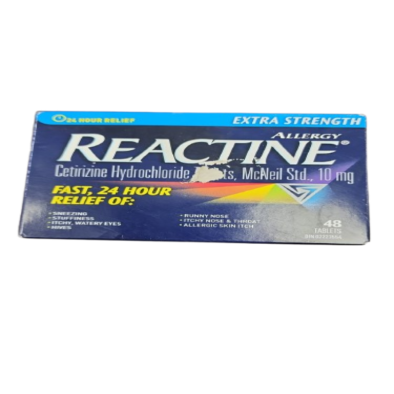Sale - REACTINE XST 10MG TB 48 *Damage Box* Exp: 08/27