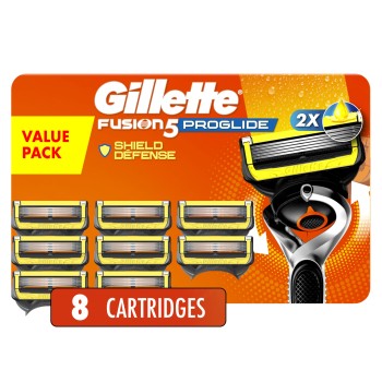 Gillette Proshield Men's Razor Blades, 8 Cartridges