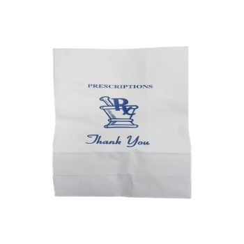 Paper Bag White Large - 10 LB (1000 Bags) - 13 1/3" (H) x 6 1/5" (L) x 4" (W)