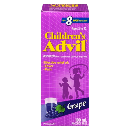 ADVIL CHILDREN GRAPE SUSP 100MG/5ML 100ML