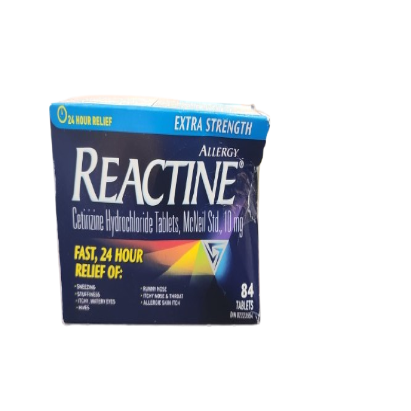 Sale - REACTINE XST TB 84 *Damage Box* - Exp: 10/26 to 08 /27
