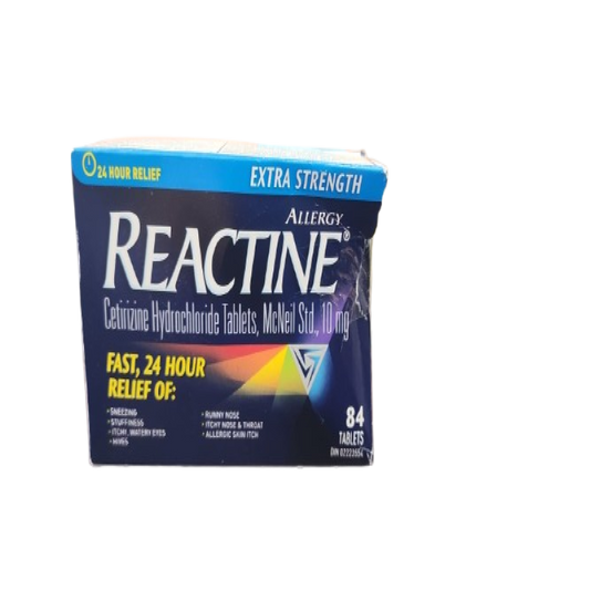 Sale - REACTINE XST TB 84 *Damage Box* - Exp: 10/26 to 08 /27