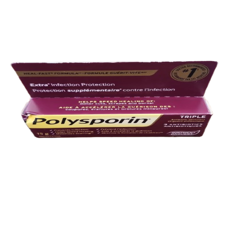 Sale - Polysporin Triple Ointment + 3 Antibiotics 15g *Damage Box* Exp: 10/27