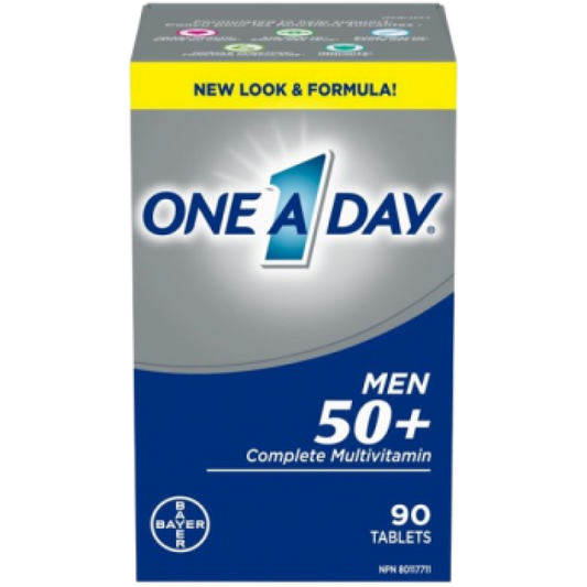 Sale-ONE A DAY MEN 50+ COMPLETE MULTIVITAMINS TB 90 - Exp: 07/26