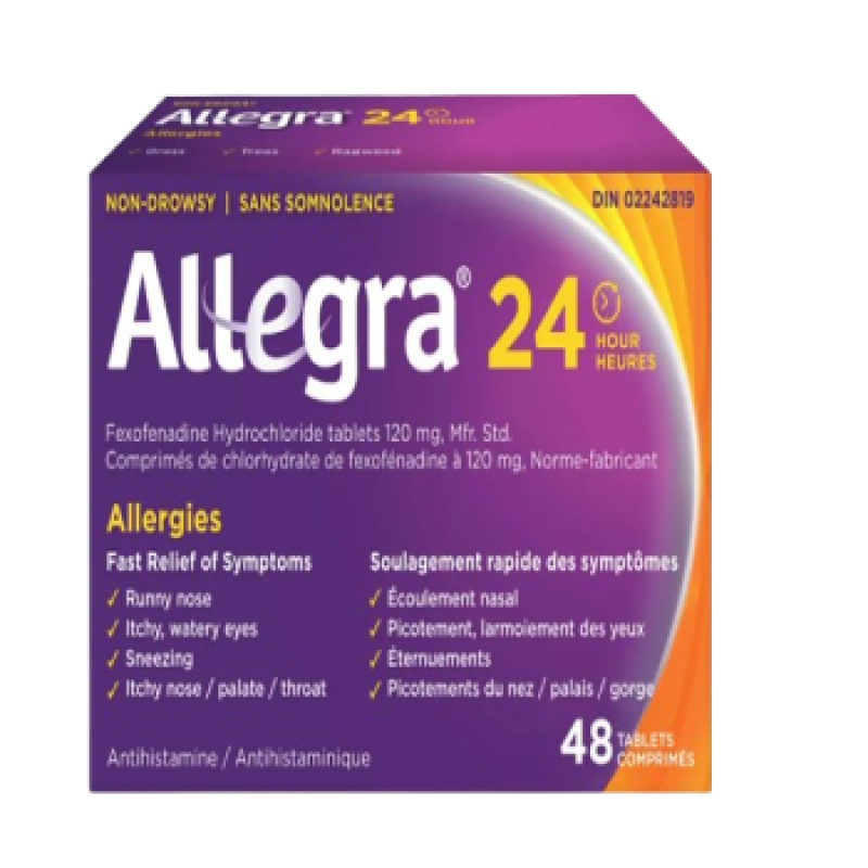 Sale-ALLEGRA 24 HOURS TB 120MG 48 *Damage box*  Exp: 08/26