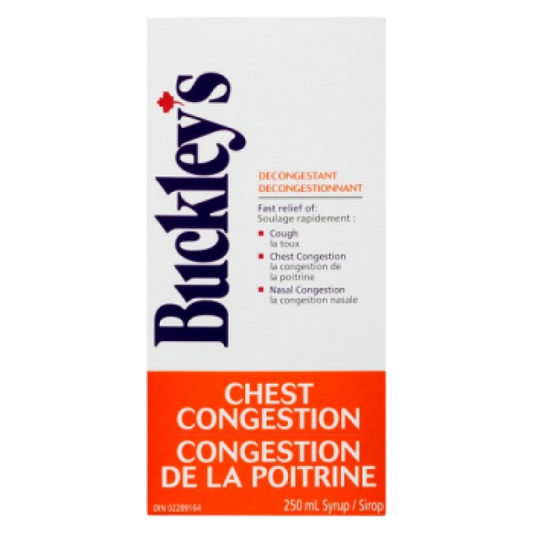 Sale - BUCKLEY'S LIQUID CHEST CONGESTION 250ML - Early Exp between: 08/25 - 11/25