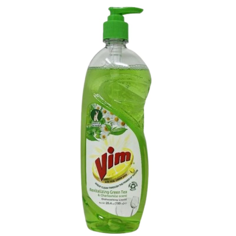 VIM D/W 750ML GREEN TEA CHAMOMILE