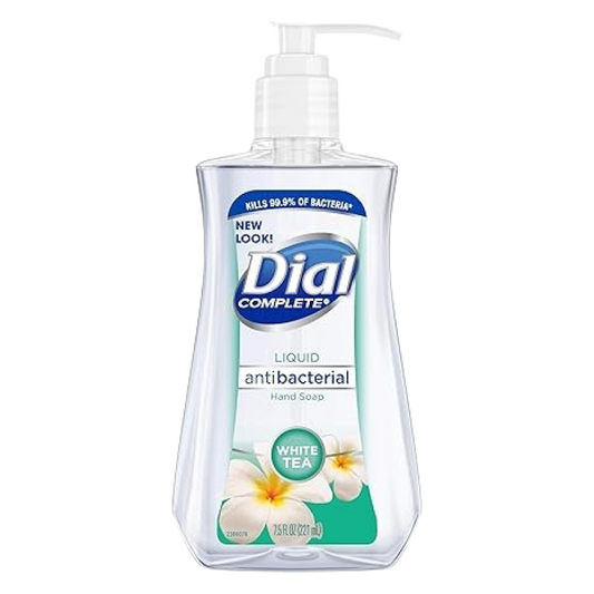 Dial Liquid Soap Anti-Bacterial White Tea 7.5 Ounce Pump (221ml)