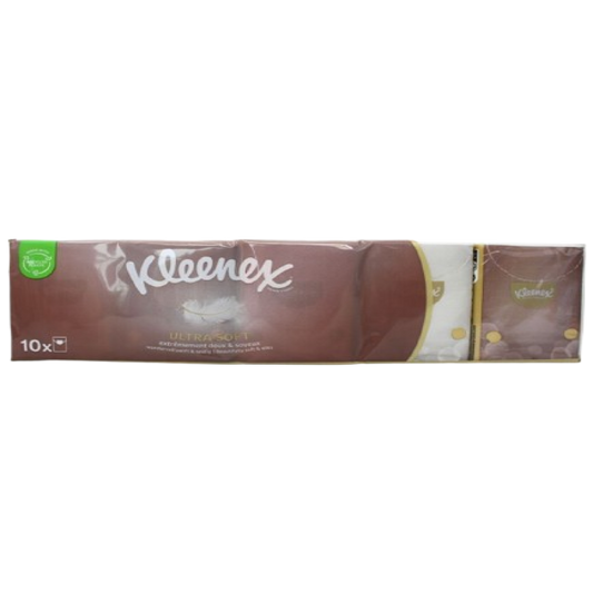 KLEENEX ULTRA SOFT POCKET TISSUES 10/PK