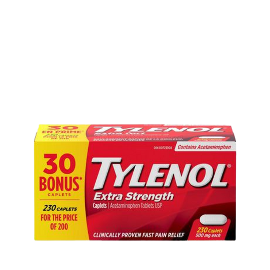 Sale - TYLENOL XST CPLT 500MG 200 + 30 Count - * Damage box* Exp 09/26 to 12/26
