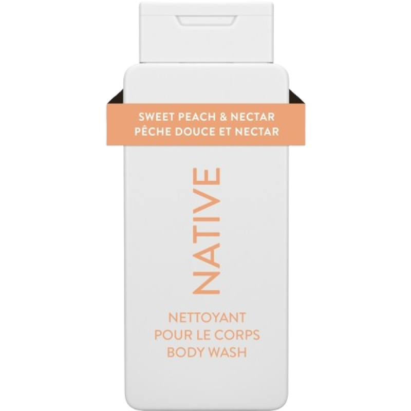 Native Natural Body Wash, Sweet Peach & Nectar, Sulfate Free, Paraben Free