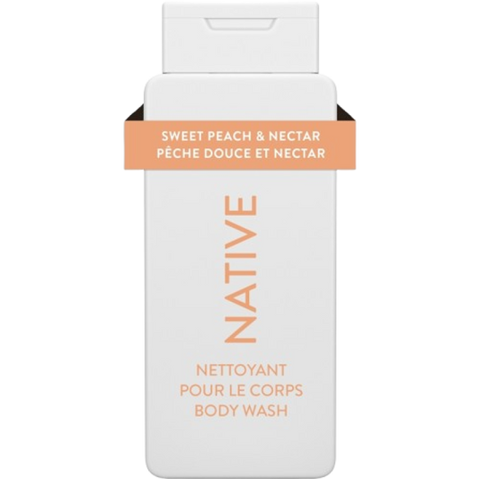 Native Natural Body Wash, Sweet Peach & Nectar, Sulfate Free, Paraben Free