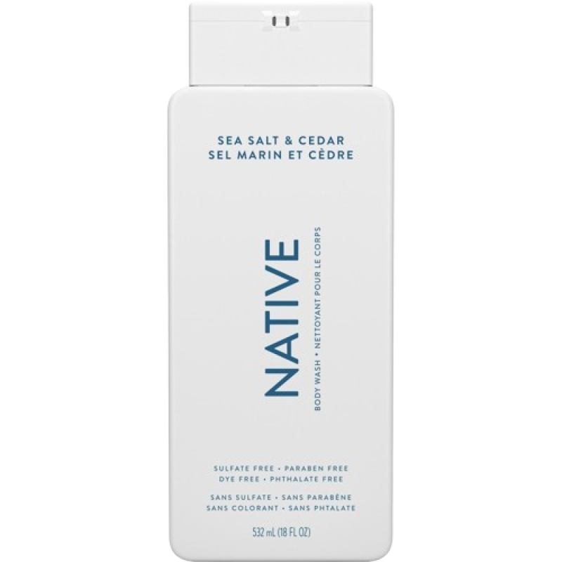 Native Natural Body Wash Sea Salt & Cedar