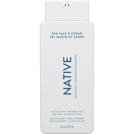 Native Natural Body Wash Sea Salt & Cedar