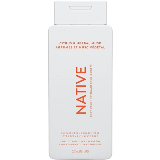 Native Body Wash Citrus & Herbal Musk