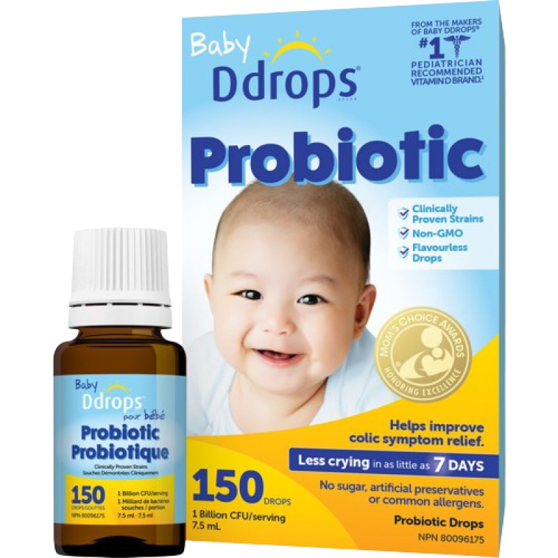 Sale - DDROPS BABY PROBIOTIC LIQ 150 DROPS 7.5ML -  Exp: 02/26