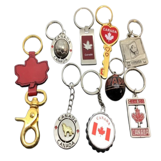 Canada Key Chains Assorted [Pack of 12]