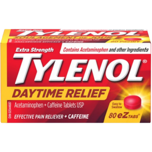 Sale- Tylenol Daytime Relief 80ez Tabs *Damage box* Exp: 03/27 to 07/27