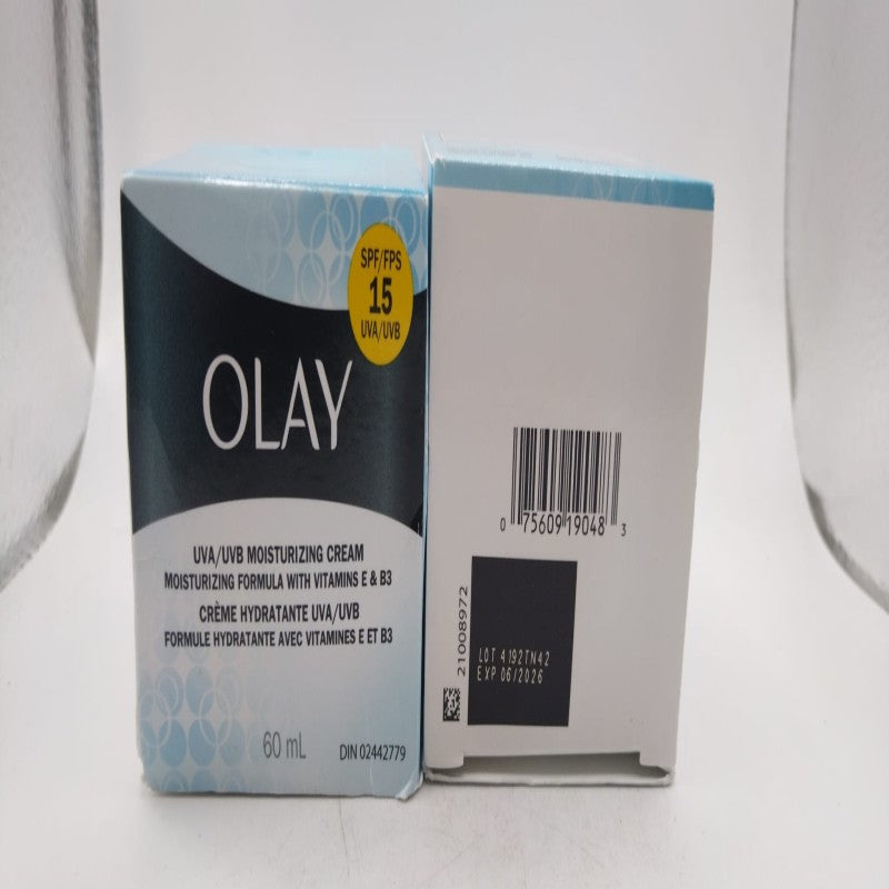 Olay UV Moisturizing Cream Moisturizing Formula With Vitamins E & B3, SPF 15 UVA/UVB, 60 mL