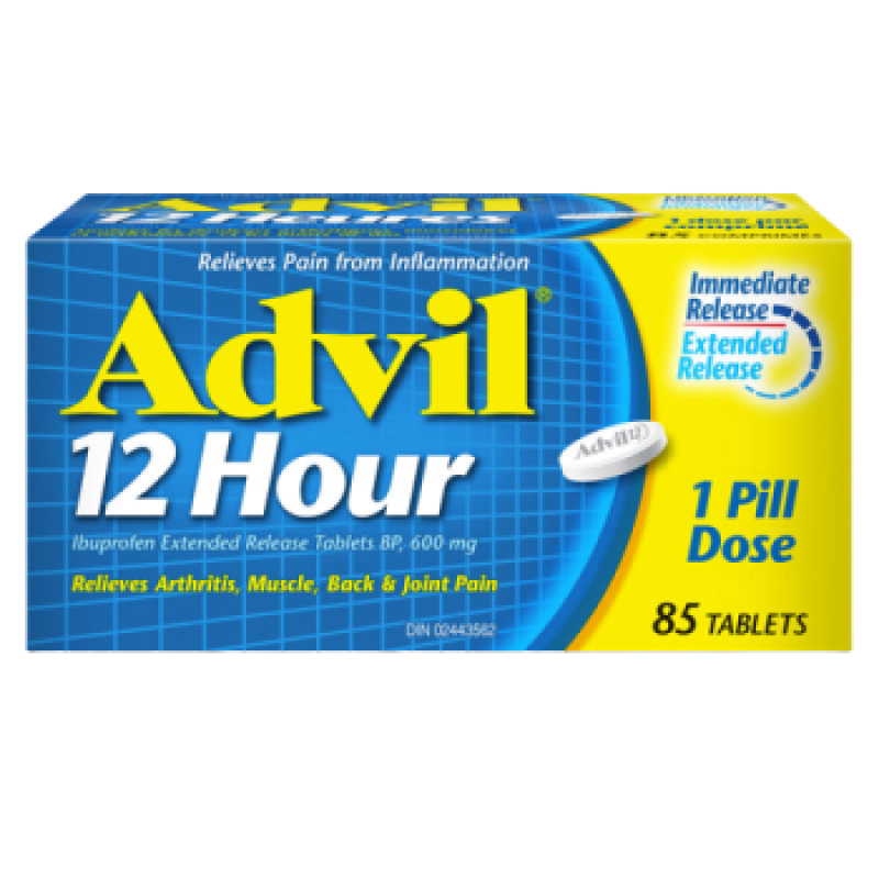 Sale--ADVIL 12HR TB 600MG 85 *Damage box* Exp: 08/27