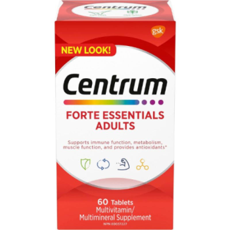Sale- centrum forte Essentials Adults 60 * Damage box*Exp: 06/26