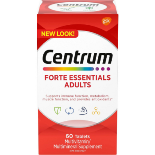 Sale- centrum forte Essentials Adults 60 * Damage box*Exp: 06/26