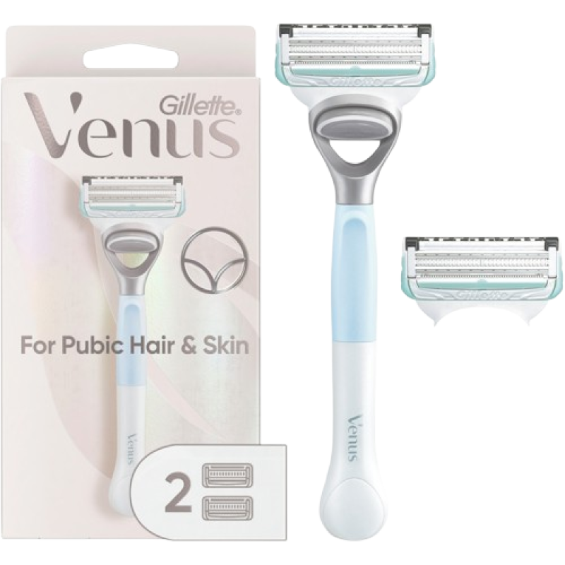 Sale-VENUS FEMININE INTIMATE GROOMING 1 RAZOR 2 CARTRID *Damage box*