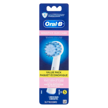 Oral-B Sensitive Gum Care Electric Toothbrush Replacement Brush 5 BRUSH HEADS value pack brush