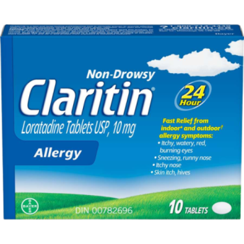 Sale- Allergies - CLARITIN ALLERGY  TB 10 *Damage box* 08/26