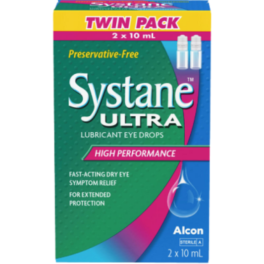 Sale- SYSTANE ULTRA DROPS EYES High Performance 2 X 10mL*Damage box* Exp:  02/27