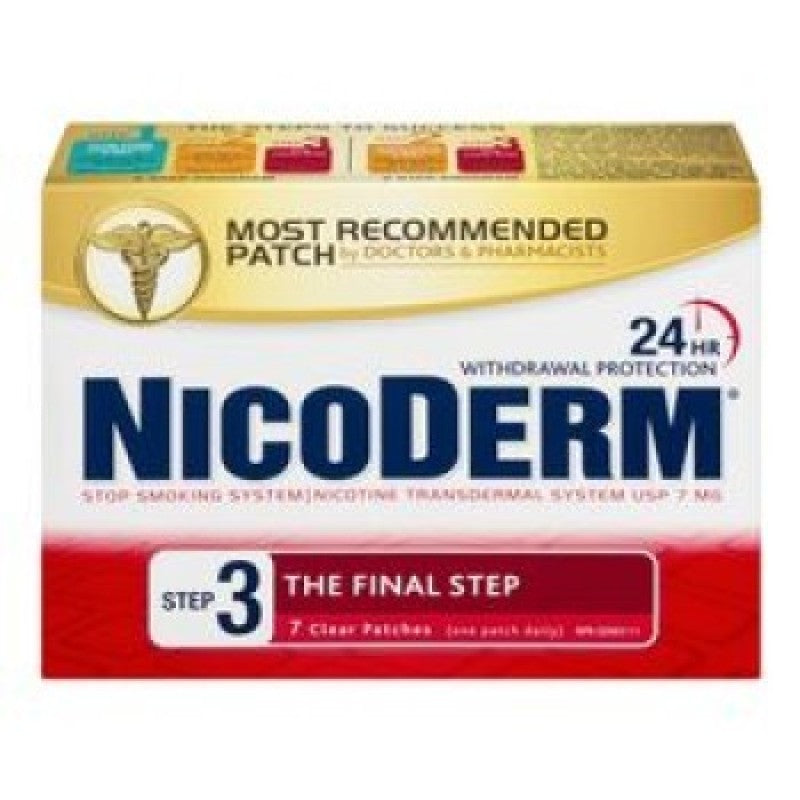 Sale - NICODERM PATCH CLR 7MG 7 Exp: 02/26