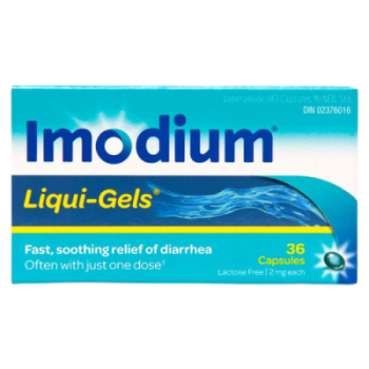 Sale - IMODIUM LIQUID GEL CAPS 36 - Exp: 04/26
