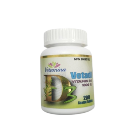 Sale- Vitamin D3 1000 IU - 200 TABLETS Exp: 03/26