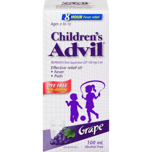 Sale-Children - ADVIL CHILD GRAPE DYE FREE 100ML Exp:02/26