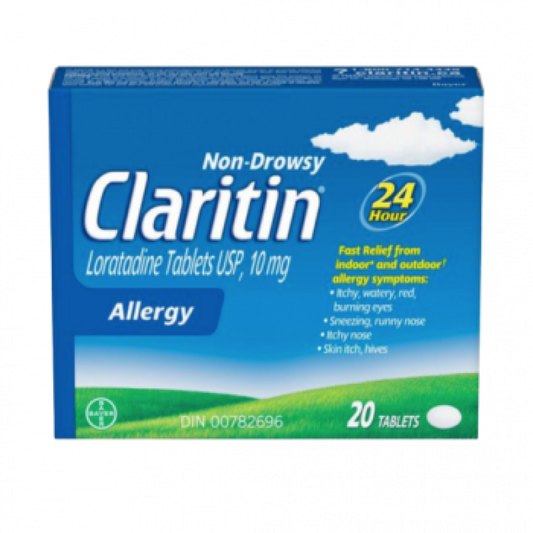 Sale- Allergies - CLARITIN TB 10MG 20 Exp: 03/26