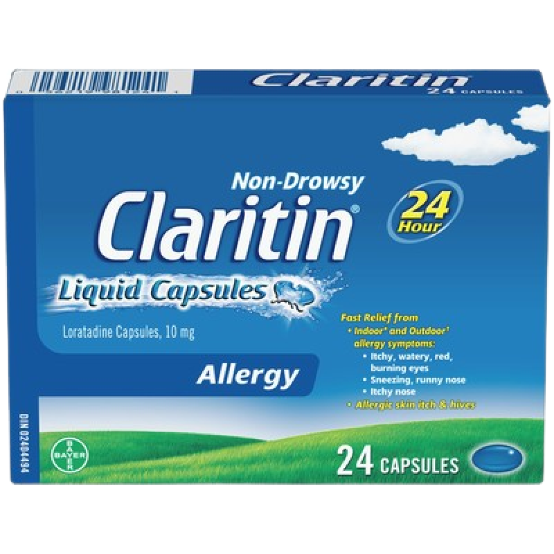 Sale- Allergies - CLARITIN LIQUID CAPS 10MG 24 Exp: 03/26